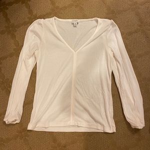 JCrew White Long Sleeve Shirt